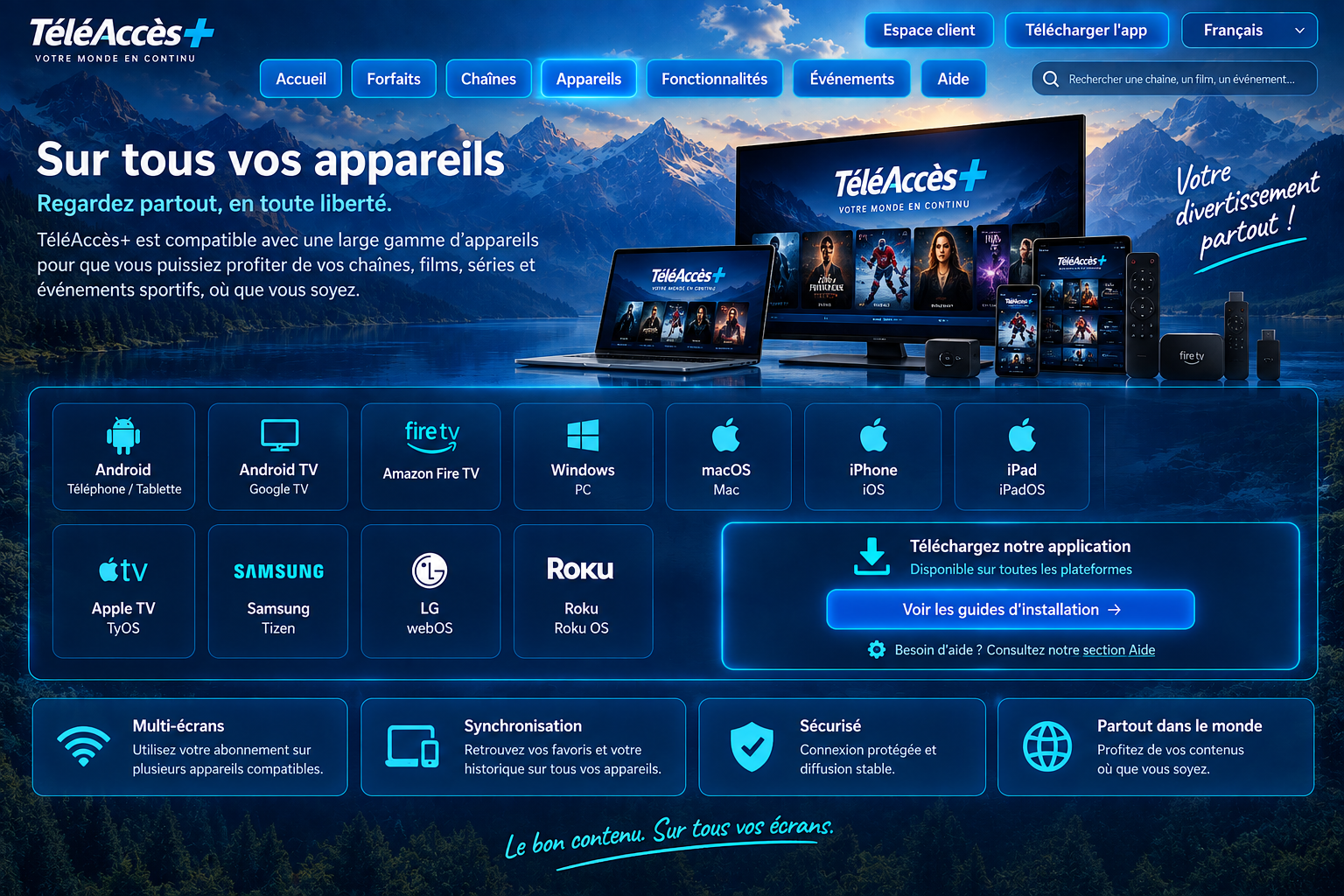 TéléAccès+ — Appareils