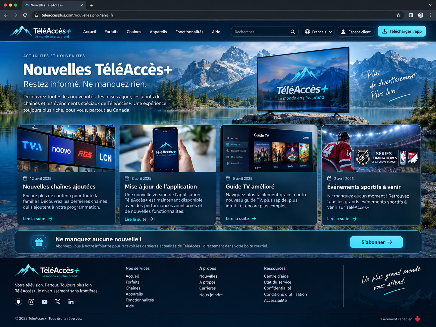 TéléAccès+ — Nouvelles